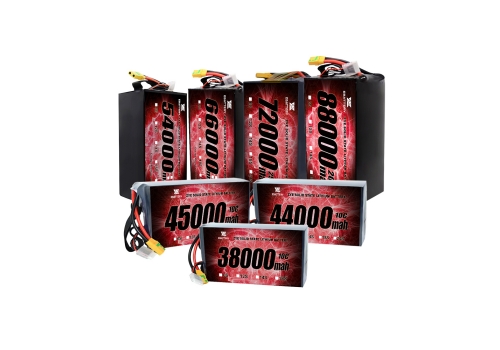 Uusi solid -akku drooneille 67000mAh